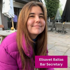 Elisavet Baltas, MCR Bar Secretary