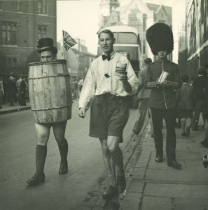 Harry during a Cambridge Rag procession, 1938-9 (DCPP/DOO/1/3)
