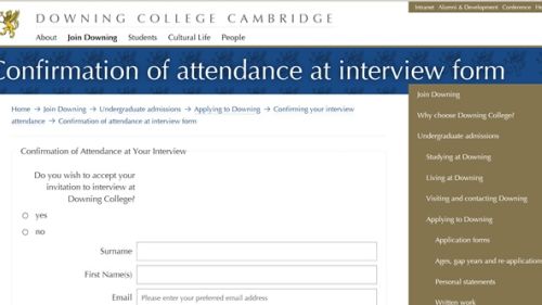 Confirming your interview attendance